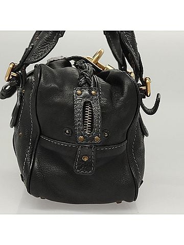 Chloé Paddington Black Leather Handbag (view 2)