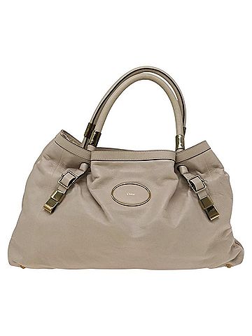 Chloé Gold Leather Tote Bag (view 1)