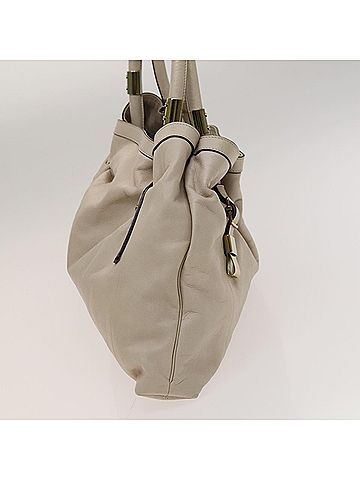 Chloé Gold Leather Tote Bag (view 2)