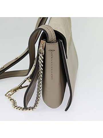 Chloé Faye Grey Suede Shoulder Bag (view 2)