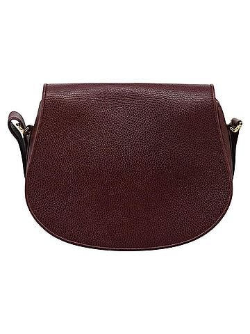 Cartier Must De  Burgundy Leather Shoulder Bag (view 1)
