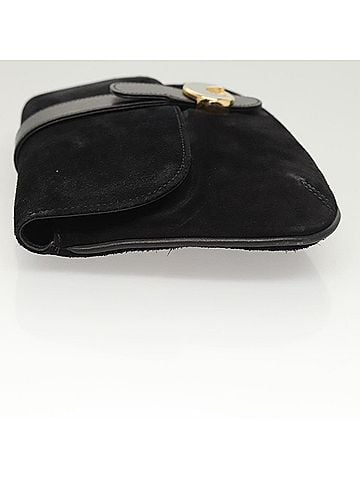Gucci Black Suede Clutch Bag (view 2)