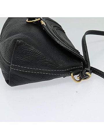 Chloé Marcie Black Leather Shoulder Bag (view 2)