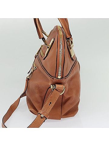 Chloé Angie Pink Leather Handbag (view 2)