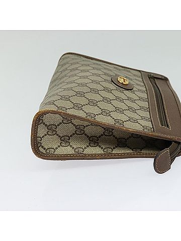 Gucci Gg Canvas Beige Canvas Clutch Bag (view 2)