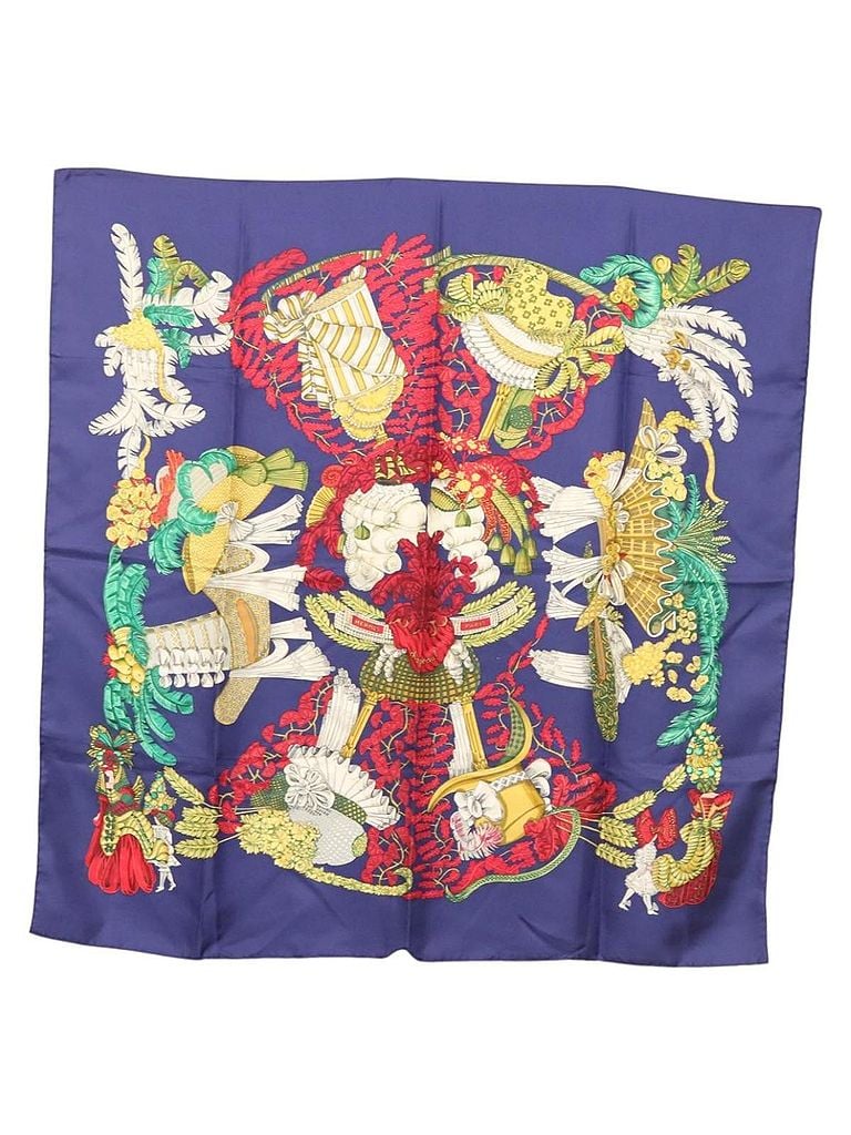 Hermès 100% Silk Solid Blue Carré 90 Navy Silk Scarf One size - photo 1