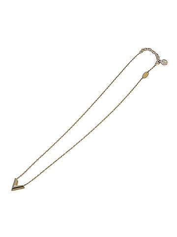 Louis Vuitton Essential V Gold Metal Necklace Jewelry (view 1)
