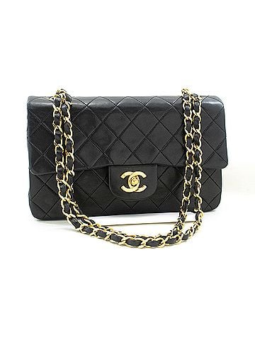 Chanel Timeless 23 Black Leather Shoulder Bag (view 1)