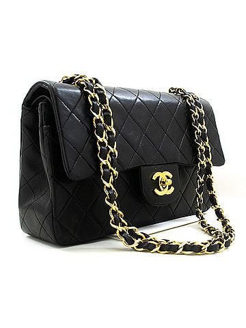 Chanel Timeless 23 Black Leather Shoulder Bag (view 2)