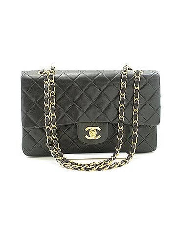 Chanel Timeless Black Leather Shoulder Bag (view 1)