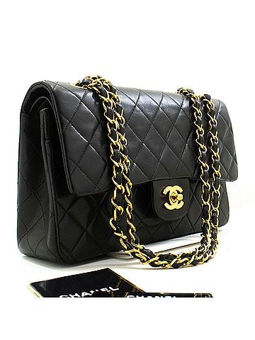 Chanel Timeless Black Leather Shoulder Bag (view 2)