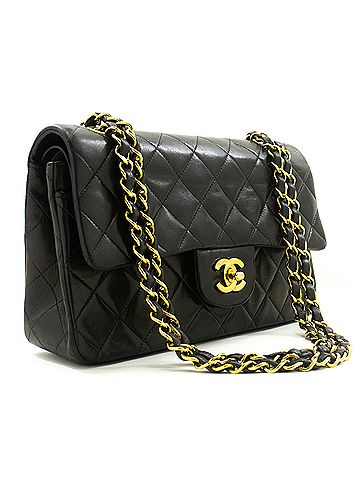 Chanel Timeless 23 Black Leather Shoulder Bag (view 2)