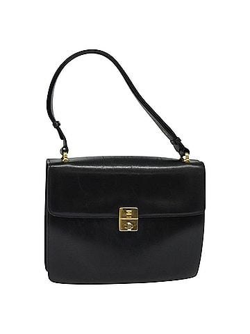 Céline Black Leather Shoulder Bag (view 1)