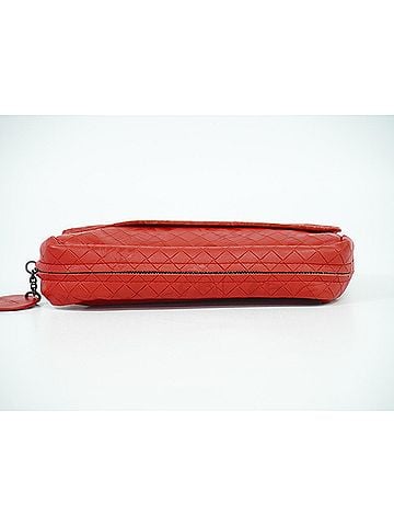Bottega Veneta Olimpia Red Leather Shoulder Bag (view 2)