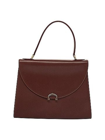 Cartier Panthère Burgundy Leather Handbag (view 1)