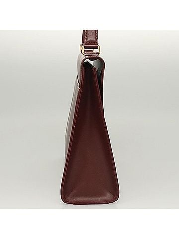 Cartier Panthère Burgundy Leather Handbag (view 2)