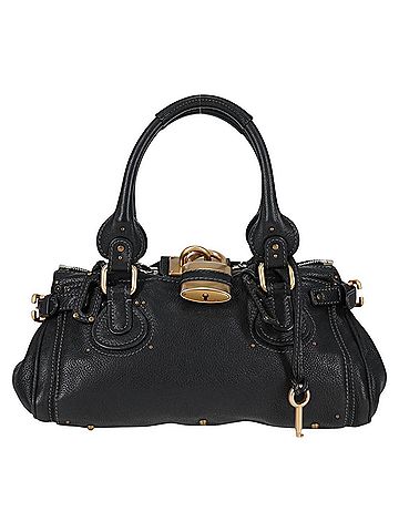 Chloé Paddington Black Leather Handbag (view 1)