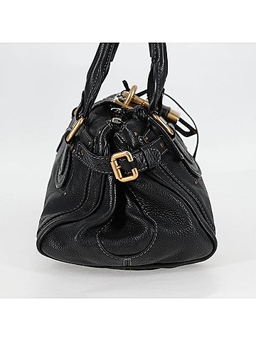 Chloé Paddington Black Leather Handbag (view 2)