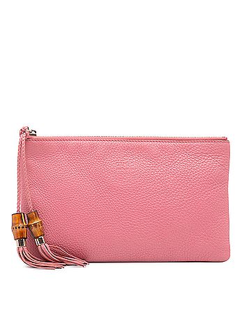 Gucci Calfskin Bamboo Clutch (view 1)
