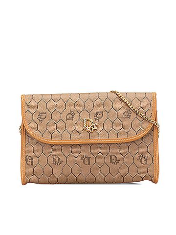 Dior Honeycomb Coated Canvas Chain Crossbody (view 1)