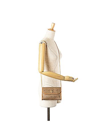 Dior Honeycomb Coated Canvas Chain Crossbody (view 2)