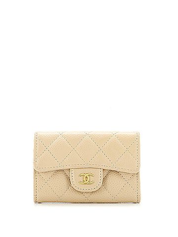 Chanel Classic Flap Card Case Quilted Caviar (view 1)
