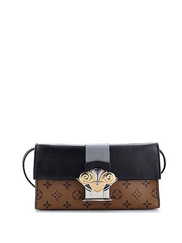 Louis Vuitton Column Clutch Reverse Monogram Canvas with Calfskin (view 1)