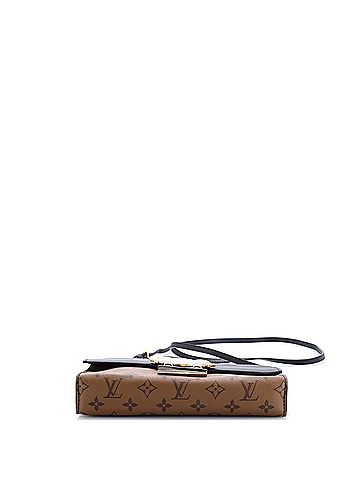 Louis Vuitton Column Clutch Reverse Monogram Canvas with Calfskin (view 2)