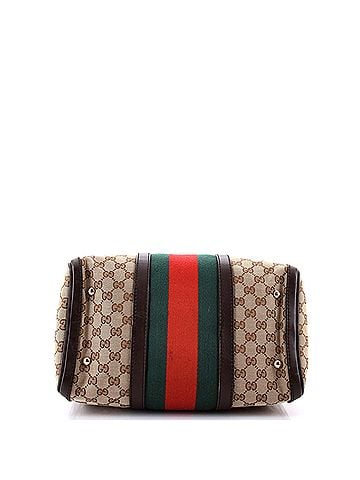 Gucci Vintage Web Boston Bag GG Canvas Medium (view 2)