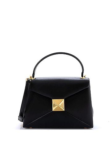 Valentino Garavani One Stud Top Handle Flap Bag Leather Small (view 1)