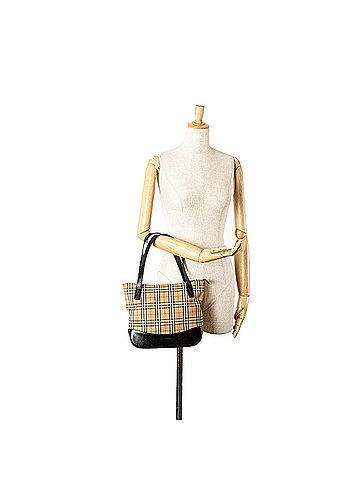 Burberry Haymarket Check Canvas Handbag (view 2)