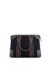 Gucci Gray Black Bauletto Top Handle Bag GG Canvas and Leather Medium One size - photo 4