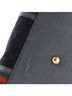 Gucci Gray Black Bauletto Top Handle Bag GG Canvas and Leather Medium One size - photo 6