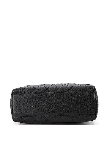 Chanel Vintage Classic Top Handle Flap Bag Quilted Caviar Jumbo (view 2)