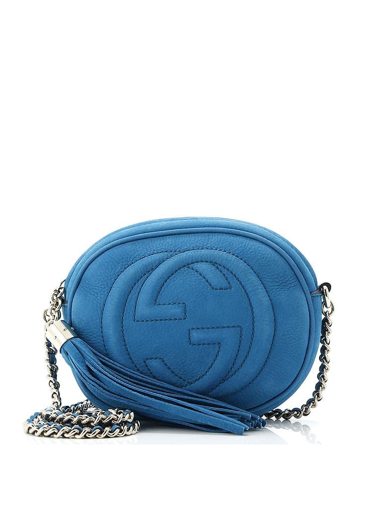 Gucci 100% Leather Blue Soho Chain Bag Nubuck Mini One size - photo 1