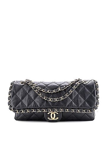 Chanel Chain Me Flap Bag Quilted Calfskin Medium (view 1)