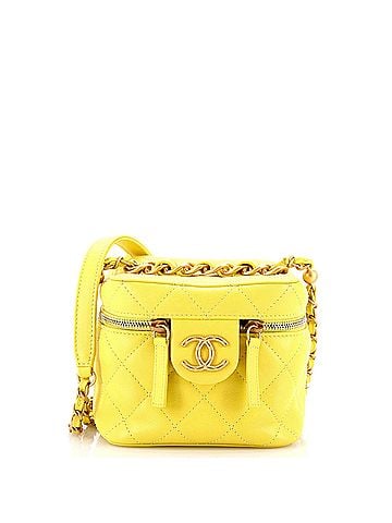 Chanel Chain Bar Vanity Case with Chain Quilted Calfskin Small (view 1)