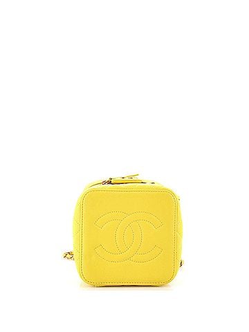 Chanel Chain Bar Vanity Case with Chain Quilted Calfskin Small (view 2)