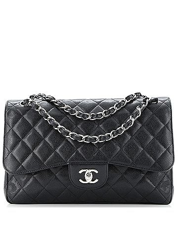 Chanel Classic Double Flap Bag Quilted Caviar Jumbo (view 1)