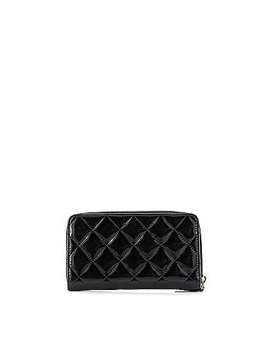 Chanel Zip Around Wallet Quilted Patent Small (view 2)