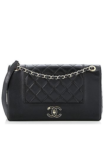 Chanel Mademoiselle Vintage Flap Bag Quilted Sheepskin Medium (view 1)