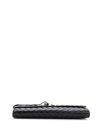 Bottega Veneta Andiamo Top Handle Clutch Intrecciato Nappa Long (view 2)