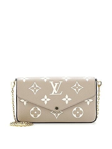 Louis Vuitton Felicie Pochette Bicolor Monogram Empreinte Giant (view 1)