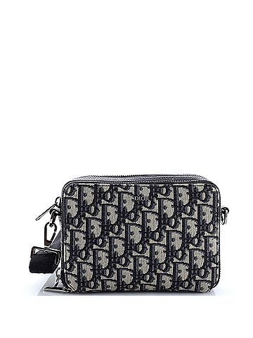 Christian Dior Double Zip Crossbody Pouch Oblique Canvas (view 1)