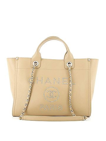Chanel Deauville Tote Studded Caviar Small (view 1)