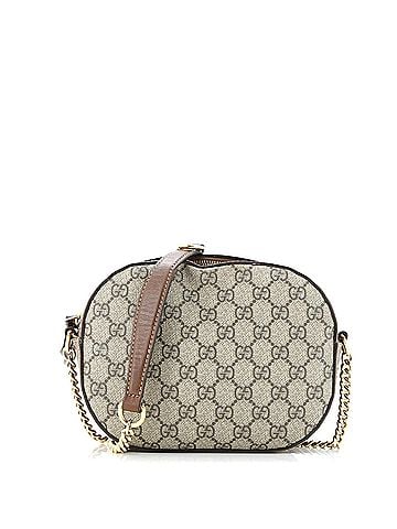 Gucci Chain Crossbody Bag GG Coated Canvas and Leather Mini (view 1)