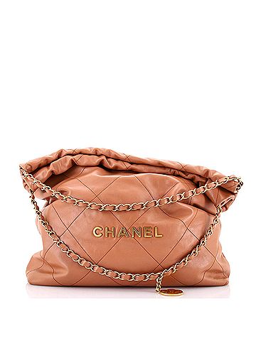 Chanel 22 Chain Hobo Quilted Calfskin Large (view 1)