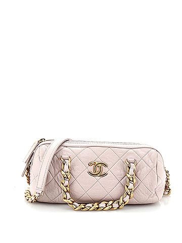 Chanel Fashion Therapy Bowling Bag Quilted Shiny Lambskin Small (view 1)