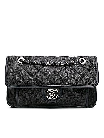 Chanel Medium Quilted Calfskin French Riviera Flap (view 1)