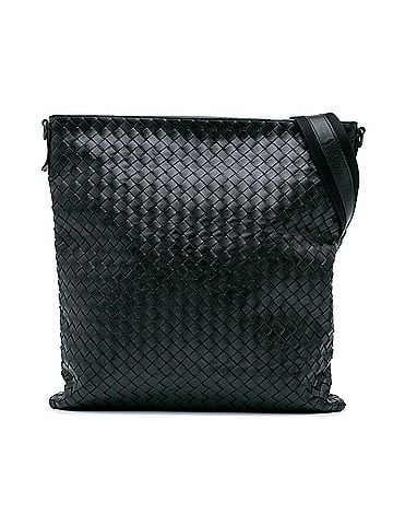 Bottega Veneta Leather Intrecciato Crossbody (view 1)